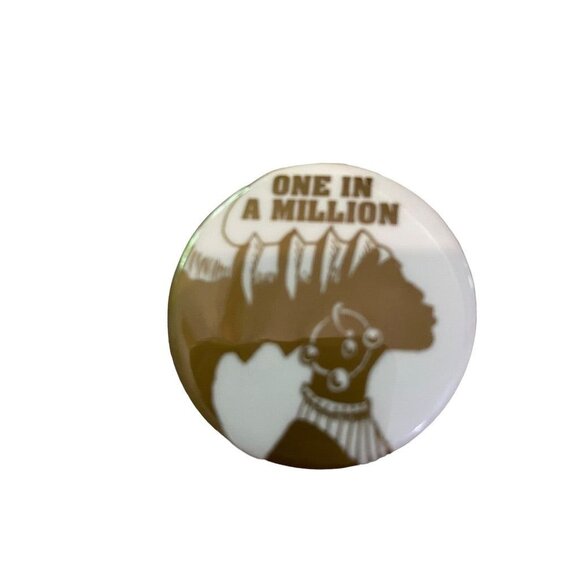 Vintage 1990s Pinback Button One in a Million Woman March 1.5" Diameter - Picture 11 of 14